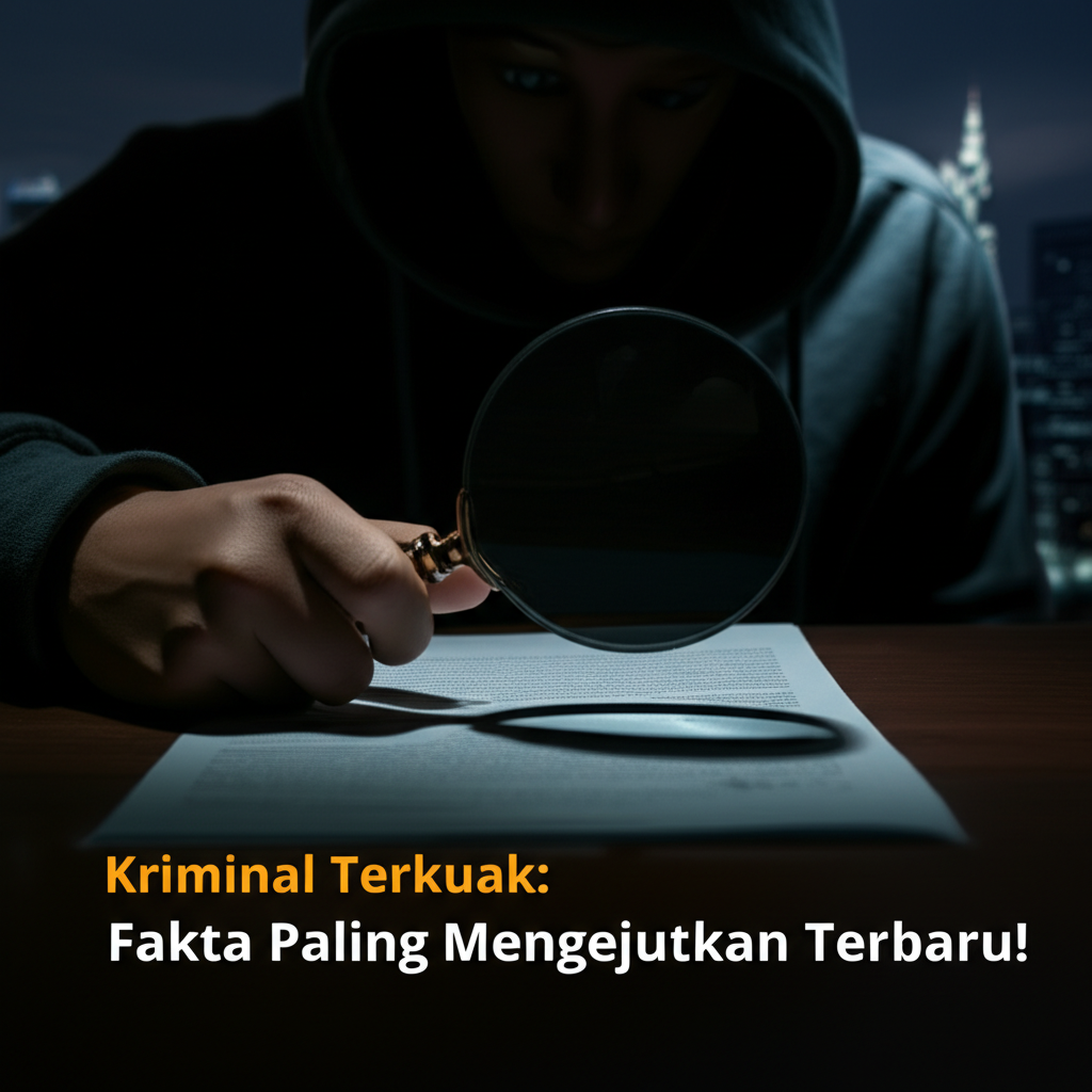 Generate an eye-catching, high-quality featured image prompt for a blog post about: Kriminal Terkuak